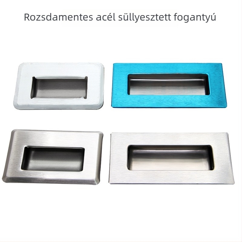 Rejtett fogantyú rozsdamentes acélból készült fém szekrényekhez, modell LS101A/LS102A