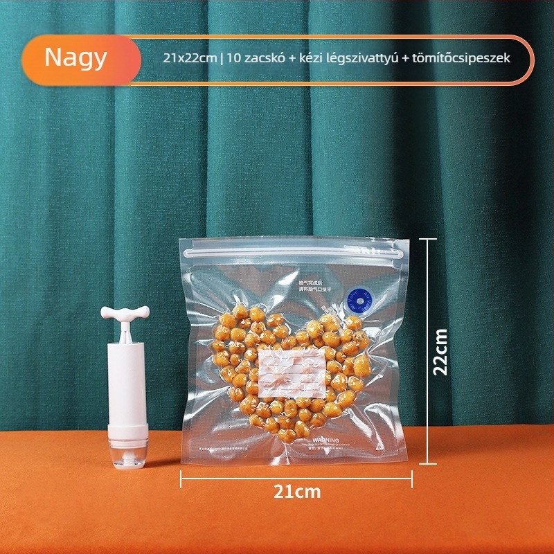 Bochen élelmiszer-vákuum tömítő zacskók texturált szeleppel – frissesség megőrzése és hűtés, por és nedvesség elleni védelem