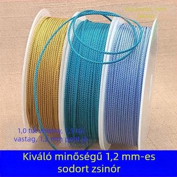 1,2 mm-es Manbo zsinór Bodhi karkötőhöz Vajra Csillag-Hold motívummal, kopásálló és színtartó kötött zsinór