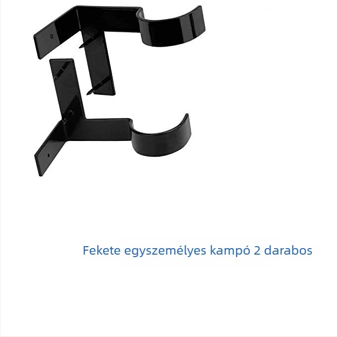 Lyukasztás nélküli függönyrúd tartó, római stílus, acél, ezüst, modern minimál stílus