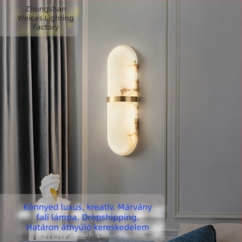 Fali lámpa felhő-kővel a nappaliba – modern kínai stílusú világítás hálószobához vagy hotel szobához