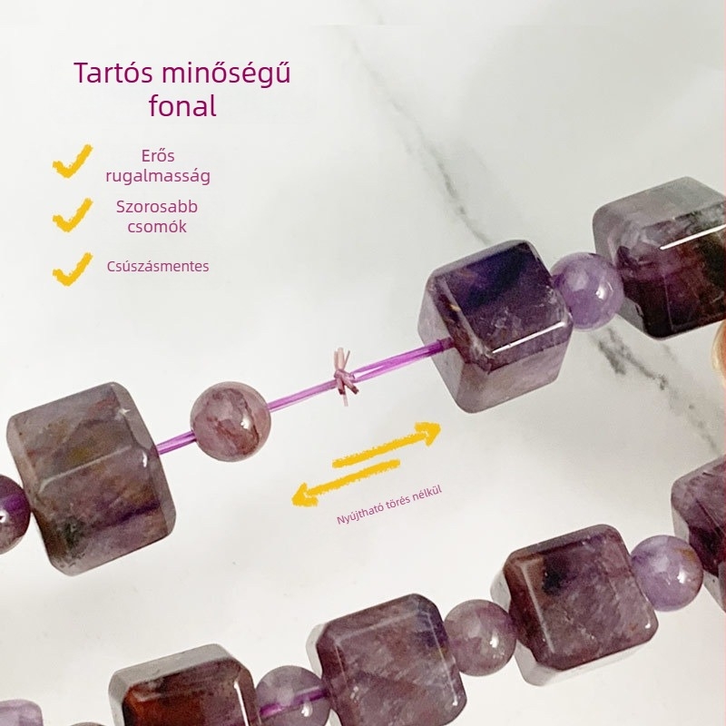 Fejlesztett sík elasztikus karkötő zsinór, 60 m-os csomag, 0,8 mm kristály gyöngyök befűzéséhez