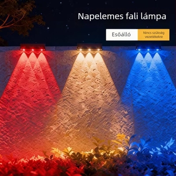 Napelemes kültéri falikar kerthez és homlokzathoz – falmosó világítás és LED lépcsőfény