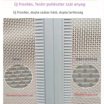 Mágneses szúnyoghálós ajtófüggöny, lélegző, fúrás nélküli felhelyezés, prémium minőség