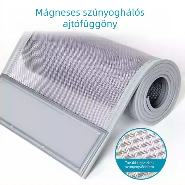 Szúnyogháló ajtófüggöny mágneses szalaggal, 2026-os új modell, magas minőségű otthoni és kereskedelmi használatra, válaszfal