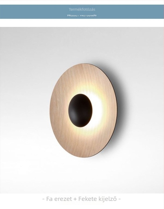 Skandináv minimalista falikar posztmodern stílusban, üveges árnyékolóval