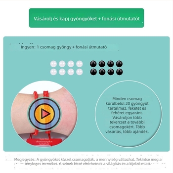 Piros fonalból készült karkötő medállal, kínai csomó, DIY ékszerkészítéshez