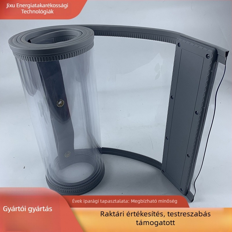 Átlátszó mágneses PVC ajtófüggöny háztartási és kereskedelmi használatra, szélálló, szúnyog elleni védelem, hőszigetelés, négy évszak