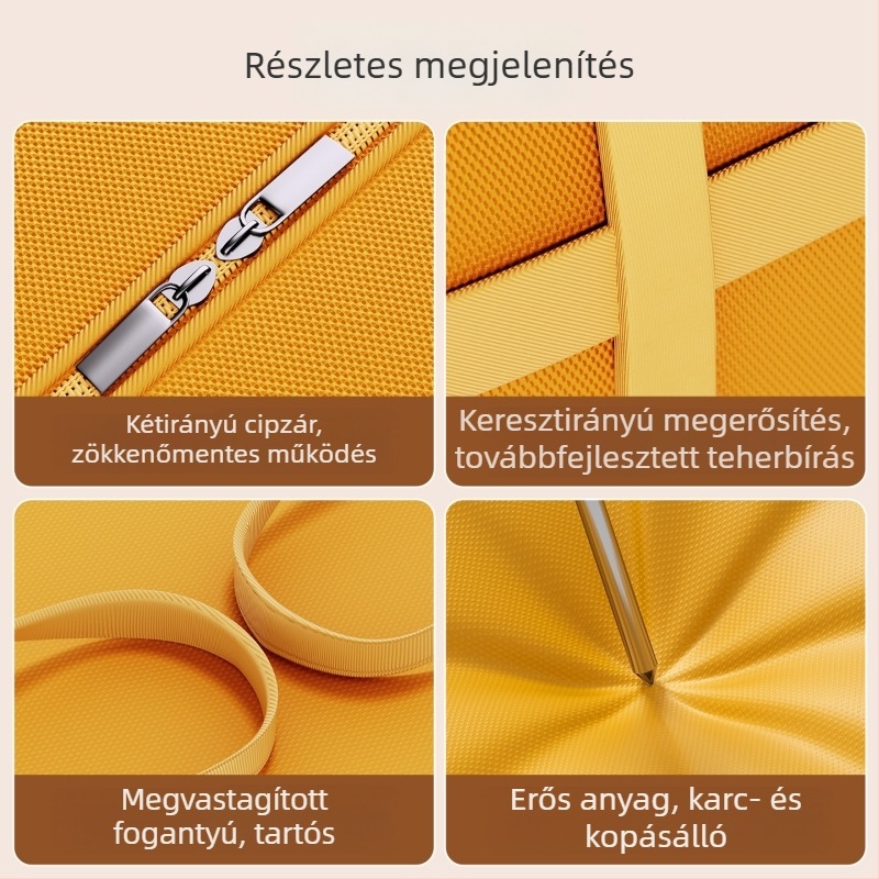 Otthoni ruhatároló táska ruhásszekrényhez, paplan és ruházat rendező, összecsukható költöztető csomagoló táska