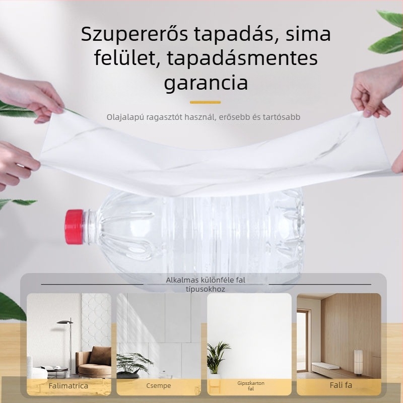 Öntapadós falburkolat csempehatású mintával, vízálló, nedvesség- és penészálló, mosható