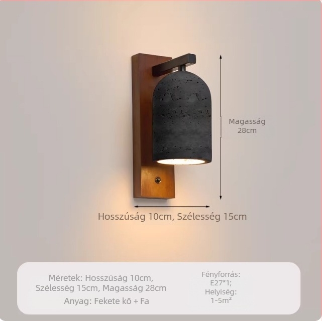 Vintage falikar sárga kőből készült, wabi-sabi stílusú; ideális vendégház és étterem számára, hangulatos világítás a folyosóhoz és a lépcsőhöz.
