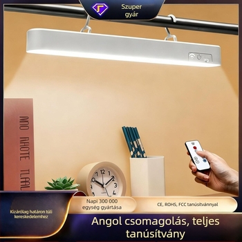Kollégiumi falilámpa mágneses rögzítéssel, ágynál lévő olvasólámpa, érintéses kapcsolóval, 6W USB-tápellátású