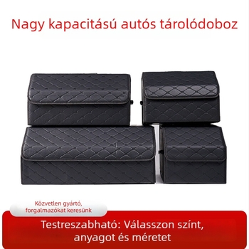 Összecsukható vízálló autós csomagtartó szervező kézi fogantyúval
