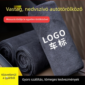 Mikroszálas autótisztító törölköző — nedvszívó, szöszmentes, autómosáshoz és ablakok tisztításához