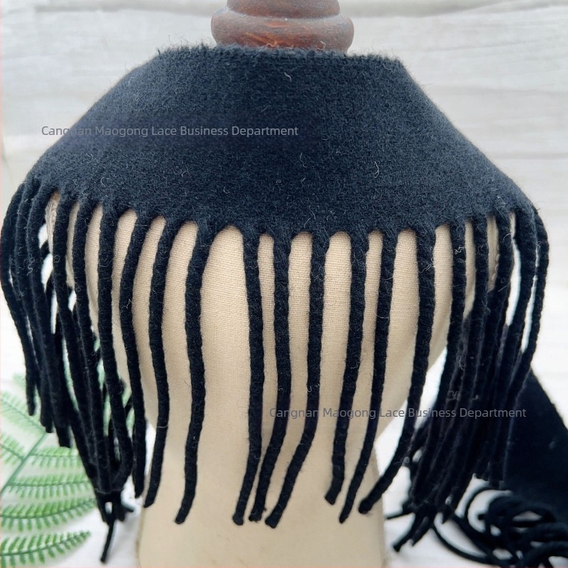 Gyapjú plüss anyagú bojt, csavart zsinórral – kiegészítők kabátokhoz és tweed kabátokhoz, DIY anyagok