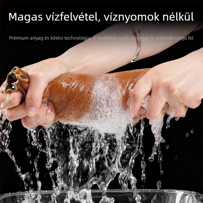 Aranyos medve autóápolási törölköző, mikroszálas, kétoldalas velúr rongy belső üveg tisztításához