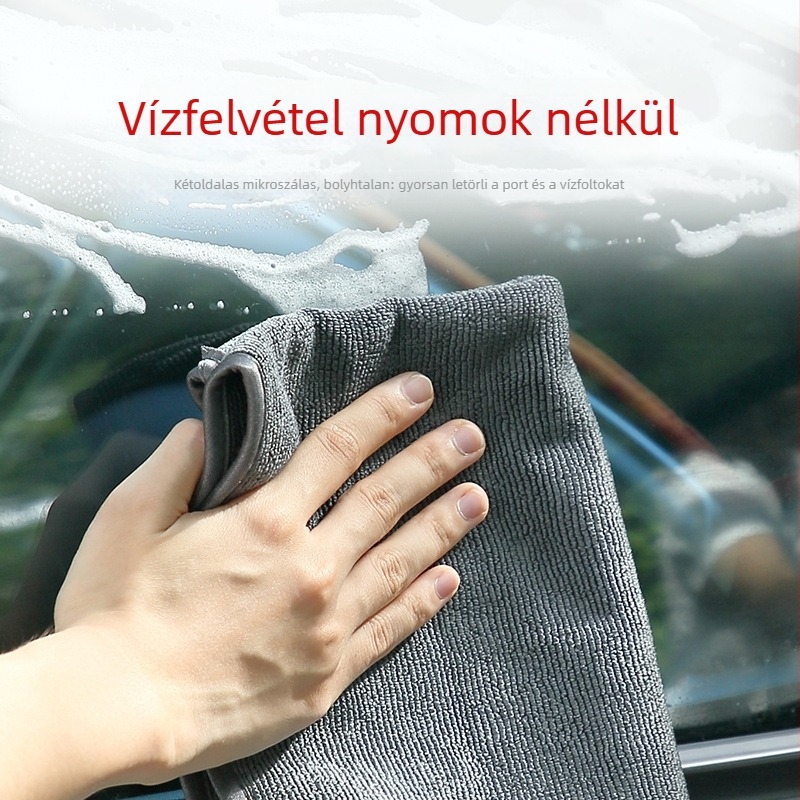 Sűrített mikroszálas autómosó törölköző, rendkívül nedvszívó, bolyhosodásmentes, többfunkciós autótisztító kendő