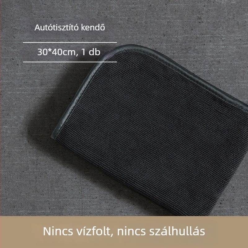 Sűrített mikroszálas autómosó törölköző, rendkívül nedvszívó, bolyhosodásmentes, többfunkciós autótisztító kendő