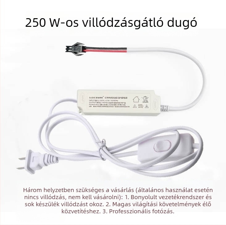 220V LED bútorvilágító szalag, meghajtó nélkül, szekrényekhez, vitrinekhez és polcokhoz; hosszú fénycsík