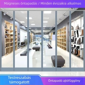 Mágneses átlátszó PVC ajtófüggöny