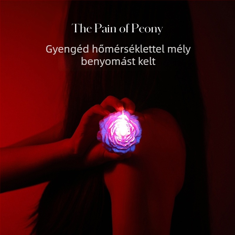 Alacsony hőmérsékletű aromaterápiás gyertya fluoreszkáló szójaviaszból, virág formájú illatos gyertya, esküvői és születésnapi ajándék, dekoratív darab