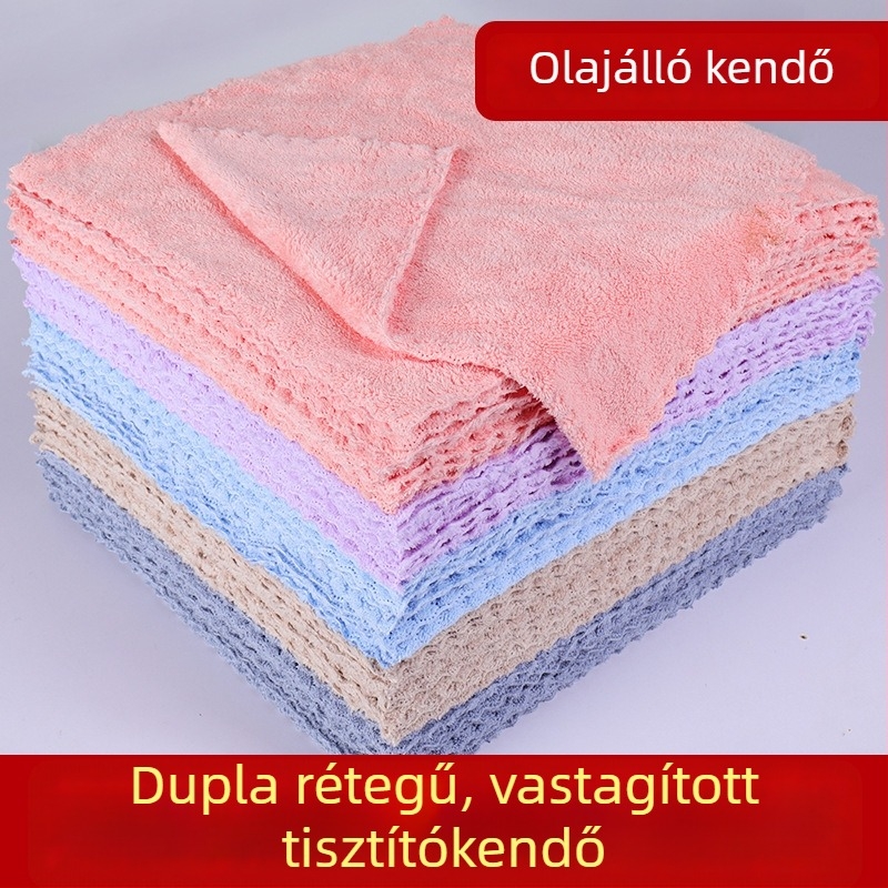 Mikroszálas konyhai törlőkendő – nem hullik, felszívja az olajat, tisztítja a szennyeződéseket, mosható