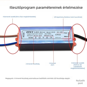 Beépített mennyezeti LED-ballaszt és LED-driver lapos paneles lámpákhoz, tápegység állandó árammal és egyenirányító transzformátor, 10W–16W