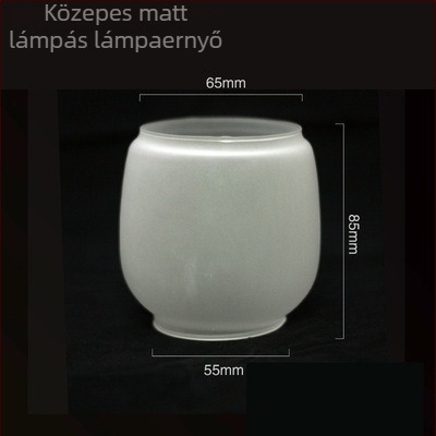 Üveg lámpabúra retro repedésekkel és petróleumlámpához – átlátszó asztali lámpabúra