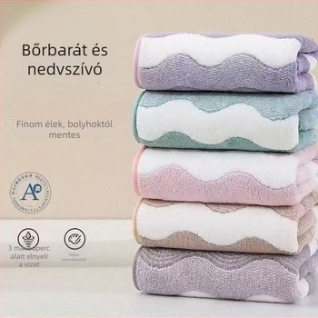 Korall fleece arc törölközők, vastagok, puhák, nedvszívóak, gyorsan száradóak, otthoni használatra