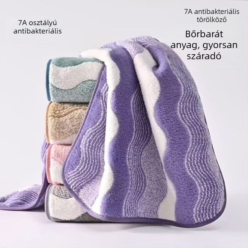 Korall fleece arc törölközők, vastagok, puhák, nedvszívóak, gyorsan száradóak, otthoni használatra