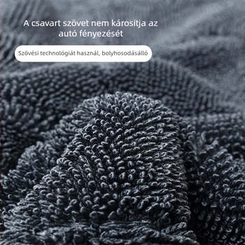 Mikroszálas autó kendő – vízfelvevő, vastag, szöszmentes, többfunkciós tisztító kendő
