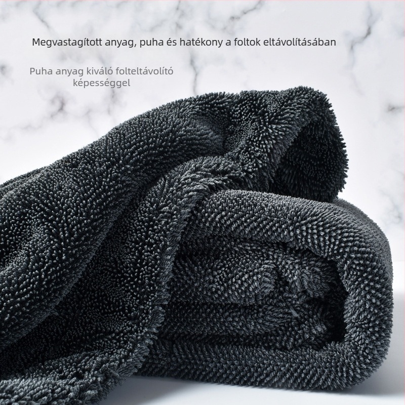 Mikroszálas autó kendő – vízfelvevő, vastag, szöszmentes, többfunkciós tisztító kendő