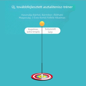 Elasztikus tengelyű asztalitenisz-edző gyerekeknek – beltéri használatra, myopia elleni