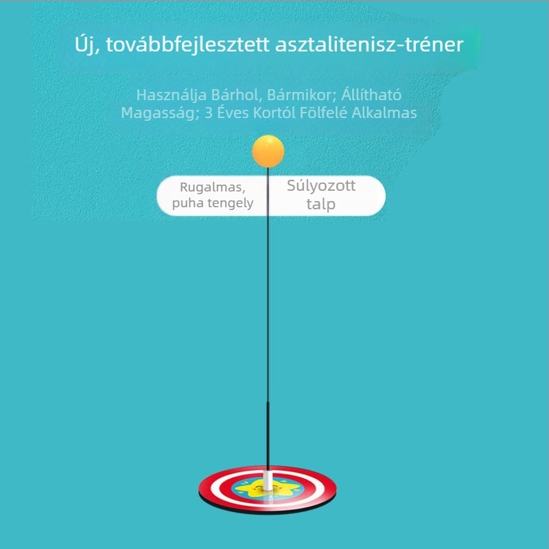 Elasztikus tengelyű asztalitenisz-edző gyerekeknek – beltéri használatra, myopia elleni