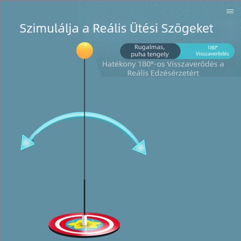 Elasztikus tengelyű asztalitenisz-edző gyerekeknek – beltéri használatra, myopia elleni