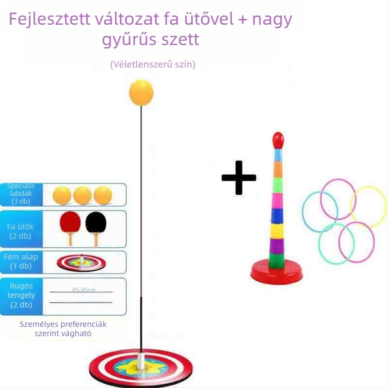 Elasztikus tengelyű asztalitenisz-edző gyerekeknek – beltéri használatra, myopia elleni
