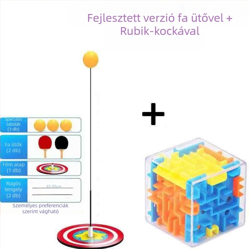 Elasztikus tengelyű asztalitenisz-edző gyerekeknek – beltéri használatra, myopia elleni