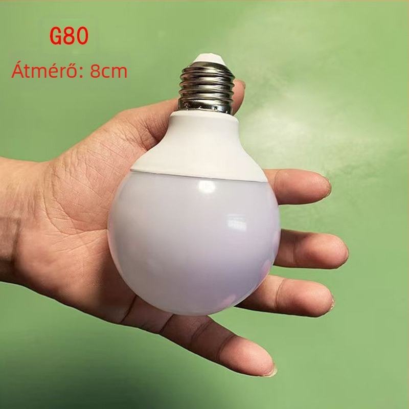 LED Dragon Ball G80 háromszínű fényű LED-lámpa, nagy fényerő, energiatakarékos, szemkímélő, E27-es foglalatú gömblámpa