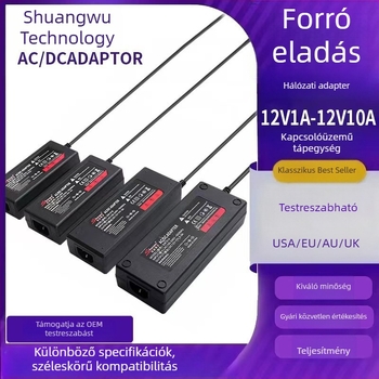 12V 2A univerzális falra szerelhető tápegység LED-szalagokhoz és digitális megfigyelő eszközökhöz (3C tanúsított)