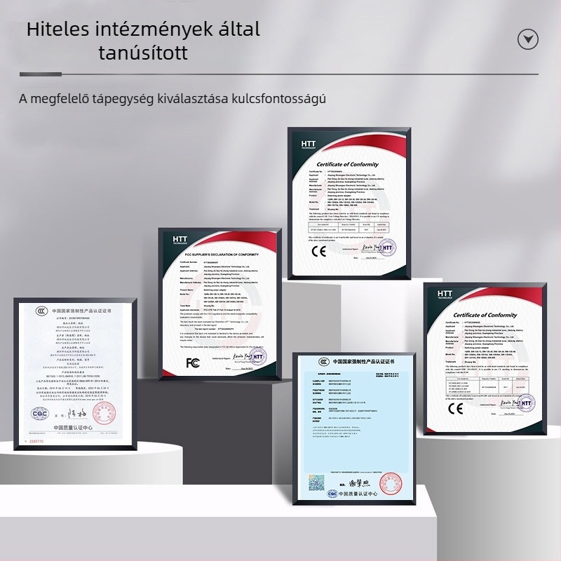 12V 2A univerzális falra szerelhető tápegység LED-szalagokhoz és digitális megfigyelő eszközökhöz (3C tanúsított)