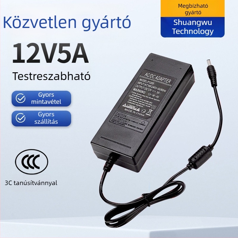12V 2A univerzális falra szerelhető tápegység LED-szalagokhoz és digitális megfigyelő eszközökhöz (3C tanúsított)