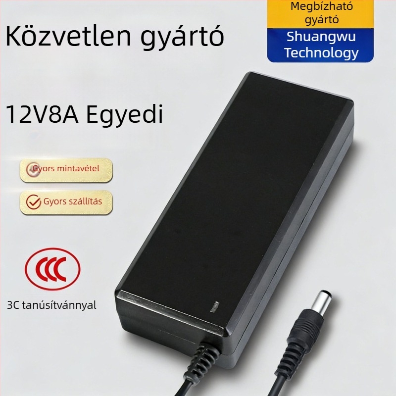 12V 2A univerzális falra szerelhető tápegység LED-szalagokhoz és digitális megfigyelő eszközökhöz (3C tanúsított)