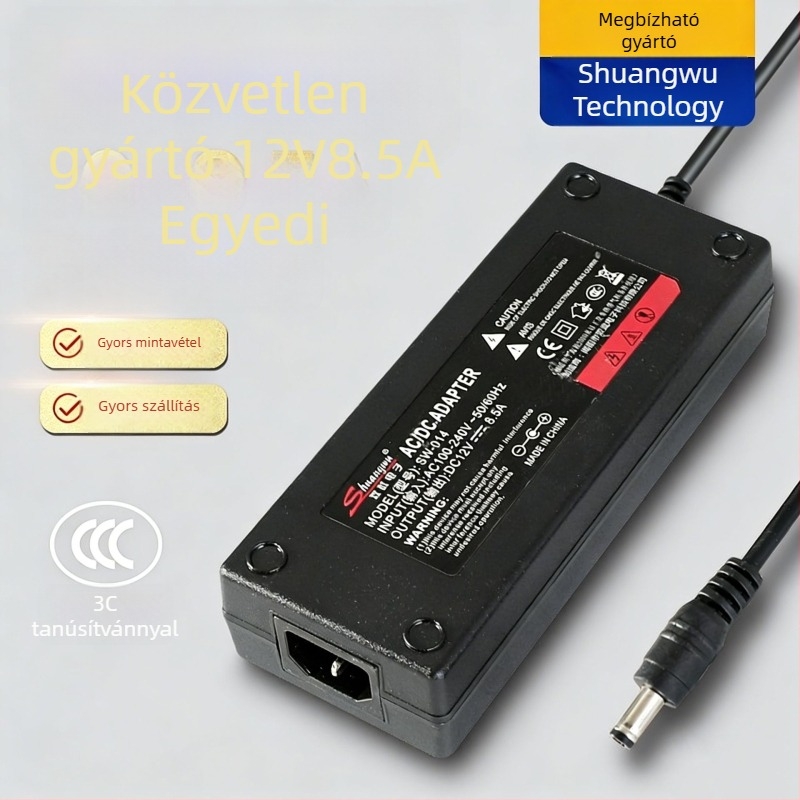 12V 2A univerzális falra szerelhető tápegység LED-szalagokhoz és digitális megfigyelő eszközökhöz (3C tanúsított)