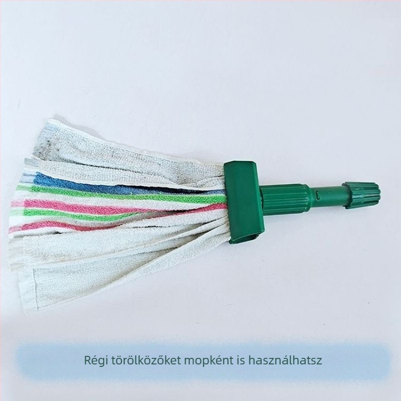 Tigris csipeszes mopfej – cserélhető fej wax mophoz, színes kódolású, rostos nedvszívó