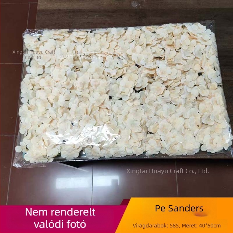 Mesterséges hortenzia – falra szánt virágkompozíció esküvői és otthoni dekorációhoz