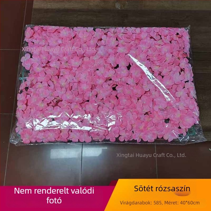 Mesterséges hortenzia – falra szánt virágkompozíció esküvői és otthoni dekorációhoz