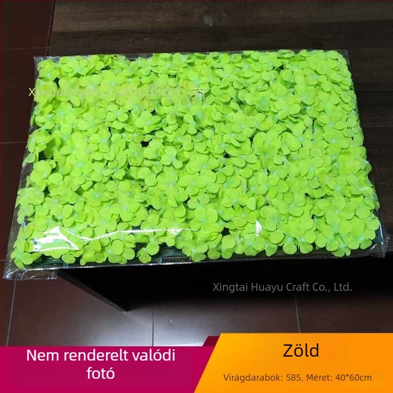 Mesterséges hortenzia – falra szánt virágkompozíció esküvői és otthoni dekorációhoz