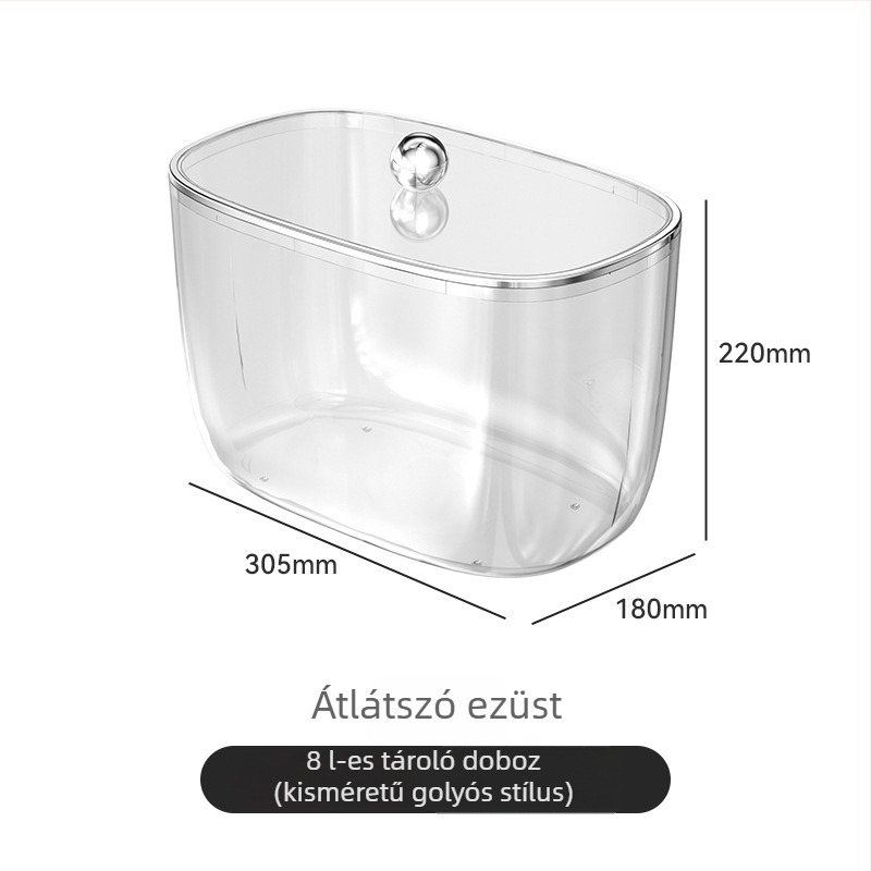 Átlátszó műanyag játék-tároló edény gyerekeknek építőkockákhoz, zárható fedéllel