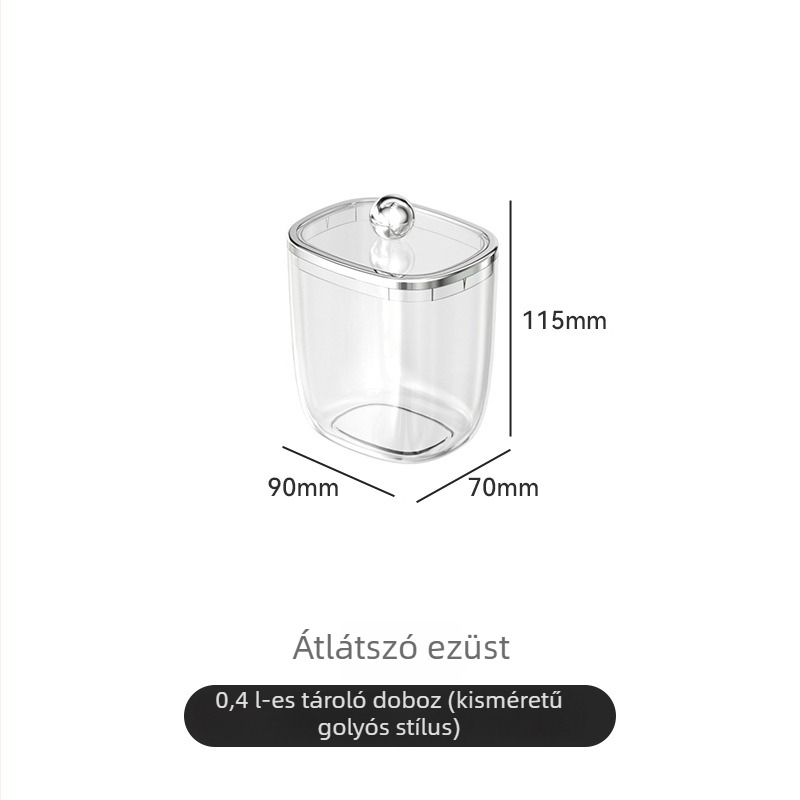 Átlátszó műanyag játék-tároló edény gyerekeknek építőkockákhoz, zárható fedéllel