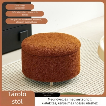 Tároló puff, kis alacsony ülőke háztartási használatra, cipőtároló és nappaliba